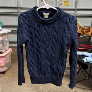 xs (4-5) Crew cuts Classic Navy Cable Knit Sweater